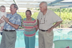 Grandad, Aunt Martha and Uncle Warren in Melbourne Beach, FL